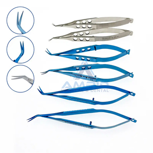 Ophthalmic Scissors Castroviejo Corneal Scissors Left/Right Manual <b>Titanium</b> Ophthalmic Surgical Instrument Set - Product Image 6