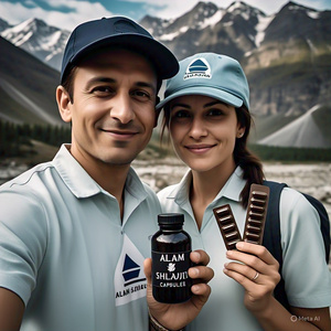 Aprobado por HACCP, 60 uds., cápsulas de Shilajit puras de alta calidad, suplementos de ácido fúlvico secados al sol orgánicos naturales - Product Image 2