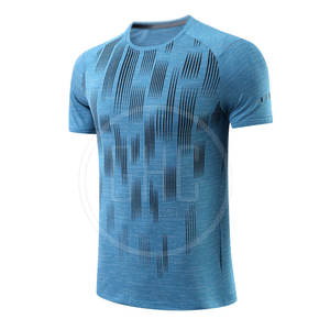 Camiseta de gimnasio de compresión deportiva para hombre de alta calidad Camiseta de entrenamiento deportivo holgada OEM - Product Image 2