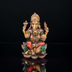 Resina hecha a mano Hanuman Ji estatua elegante escultura ilustraciones - Product Image 3