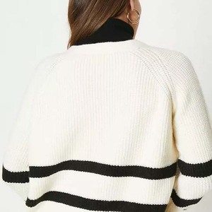 Cárdigan Clásico Bordado de Algodón 100% Cálido y Cómodo para Otoño, con Botón Único en la Parte Delantera, Logotipo, Manga Larga y Corte Holgado para Mujer - Product Image 6