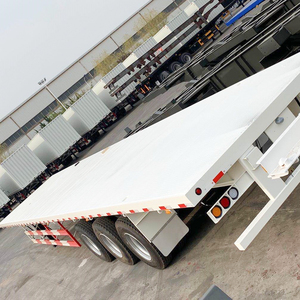 Semirremolque de Plataforma Extensible de 40 pies y 3 Ejes |   Cama Baja Reforzada para Remolque de Plataforma Desplegable - Product Image 4