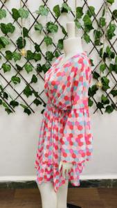 2023 femmes élégant Sexy ethnique imprimé Maxi robe décontracté été XS taille tissé coton numérique imprimé motif décorations - Product Image 6