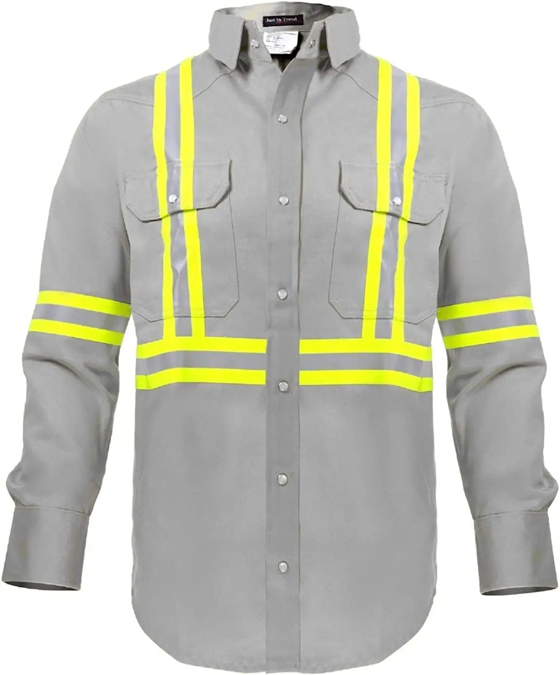 चिंतनशील शर्ट पुरुषों workwear पुरुषों के बटन 100% कपास लंबी आस्तीन काम शर्ट