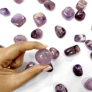 Piedras preciosas semipreciosas pulidas de cristales de amatista natural para curación de Chakras Reiki y decoración del hogar - Product Image 5