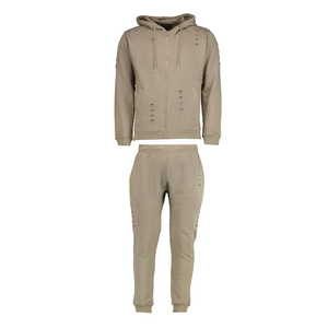 Unique Style Men's Distressed Tracksuit High Quality 100% Cotton Heavyweight Fleece Winter Quick Dry Breathable Design Adults - Product Image 1