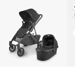 Poussette convertible FG V2 avec cadre en bois, design pliable, système simple à double, nacelle, siège pour tout-petit, protection contre les insectes et la pluie - Product Image 2