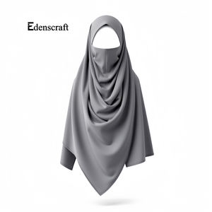 Pañuelo para la Cabeza Ligero, Transpirable y Modesto Personalizable, Vestido Abaya Khimar Tradicional Musulmán de Manga Larga para Hombre, Talla Grande, Poliéster - Product Image 1