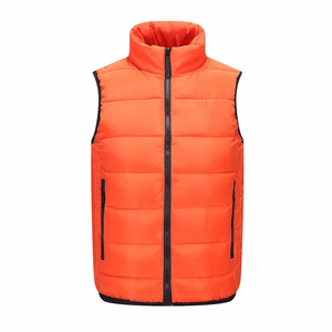 Ropa de trabajo empresarial LOGO impreso personalizado Chaqueta sin mangas de publicidad para hombres Chaleco acolchado buen aislante de calor transpirable - Product Image 6