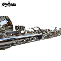 Saxophone électronique alto |   Gravé à la main |   Plaqué nickel et finition laquée or |   Clé Eb |   En solde