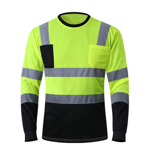 Vêtements de travail respirants et rapides avec bande réfléchissante pour les travailleurs masculins, t-shirts - Product Image 1