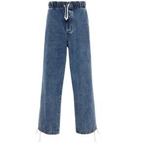 2025 nouveauté Vintage personnalisé Slim Fit hommes Denim pantalon 100% coton ceinture élastique décontracté empilé pantalons de survêtement en gros - Product Image 1