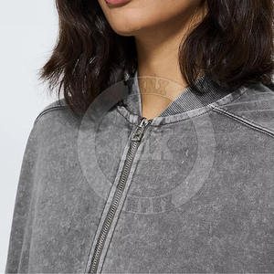 OEM Mujeres Acid Wash Jogger Set Sudadera con capucha y pantalones de chándal de moda Mujeres 2PC Acid Wash Chándal con cintura elástica - Product Image 5