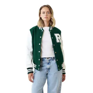 Outdoor Winter jacke für Männer Patchwork Großhandel Blank Varsity Letterman Baseball Bomber Jacken