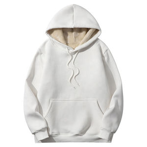 Ropa de mujer Sudaderas con capucha de talla grande Sudaderas Diseño de servicio OEM Cremallera personalizada Nuevo estilo de moda Sudaderas con capucha de lana para mujer 2025 - Product Image 3