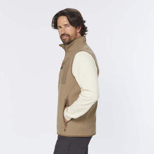 Logo personnalisé respirant hommes polaire gilet Slim Fit polaire sans manches veste fermeture éclair complète chasse en plein air polaire gilet pour hommes - Product Image 3