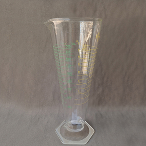 Indian Professional Borosilicate <b>Glass</b> Eco-Friendly 250ml Volume Measuring <b>Cylinder</b> Dual Scale Solid Base Scientific Tool for - Product Image 4