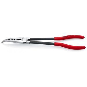 For Knipex <b>Long</b> Reach Needle <b>Nose</b> Pliers Black Atramentized Transverse Profiles with Polished Head Handles 40 Plastic Coated - Product Image 1