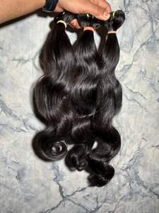 ผมต่อแบบไม่พันกันเป็นลอนธรรมชาติผมดิบ100% ไม่ผ่านกระบวนการผมไม่พันกันเรียงตามธรรมชาติ - Product Image 4