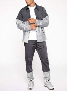 Chándales de nailon para hombre, chándal cortavientos con estampado bordado, ropa de calle de alta calidad de fabricante OEM - Product Image 6