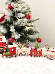 C'est la saison Tendance Décorations de Noël et arbre en bois artisanal - Product Image 3