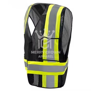 เสื้อกั๊กนิรภัยสะท้อนแสงสำหรับผู้ชายเสื้อผ้าสำหรับใส่ทำงานสะท้อนแสงบนท้องถนนพิมพ์ลายได้ตามต้องการ - Product Image 2