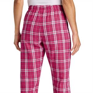 Pantalon de pyjama en flanelle fuchsia foncé à carreaux pour femmes-Bas de vêtements de nuit doux et confortables pour des vêtements de nuit confortables et relaxants - Product Image 6