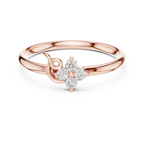 Dripli jewels Bague en or poli 14 carats pour fiançailles pour femmes - Product Image 2