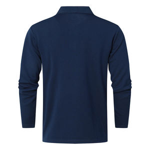 100% coton tissu Polo pour hommes respirant à manches longues haute qualité incroyable Polo pour hommes - Product Image 2