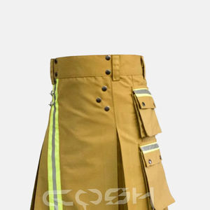 Kilt utilitaire traditionnel de pompier d'Écosse | Firemans Tactical Duty Cotton Utility Kilt Fabriqué au Pakistan - Product Image 3