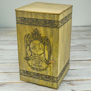 Urna masónica de madera, un tributo digno a una hermana, urnas de cremación para cenizas humanas, urnas conmemorativas funerarias femeninas de AYAANS - Product Image 6