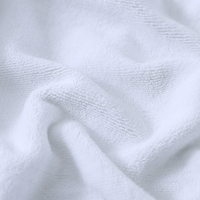 Serviette en microfibre blanche vierge en gros, personnalisable avec logo imprimé par sublimation, serviette de sport, de plage ou de bain, multi-tailles, absorbante et douce