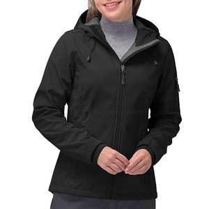 Chaquetas Softshell para Mujer Más Vendidas, Ajuste Entallado, Ligeras, Transpirables, Relleno de Algodón Teñido Liso - Product Image 2