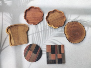 Solid <b>Wooden</b> <b>Coasters</b> for Home Restaurant Hotel Decoration Coffee Time - Product Image 6