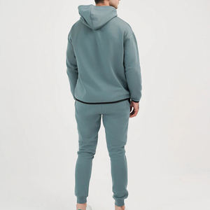 Ensemble survêtement personnalisé en molleton ample 500 GSM 100% coton pour hommes, respirant, vêtements de sport d'été - Product Image 3