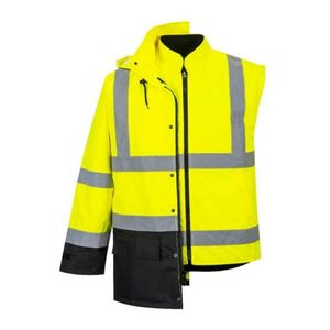 Hi Vis Safety Jacket High Visibility Reflective <b>Work</b> Jacket <b>Waterproof</b> Durable Windproof Industrial Workwear OEM ODM Factory - Product Image 3