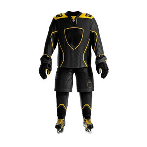 Uniforme de hockey sobre hielo con logotipo personalizable para adultos, apliques, ropa deportiva, uniforme de práctica de equipo - Product Image 4