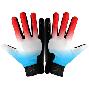 Gants de football américain professionnels les plus vendus, paume hautement adhérente, dos rembourré sur mesure, respirants - Product Image 1