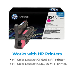 Tambour d'imagerie magenta d'origine HP 824A (CB387A) et cartouche de toner noir de haute qualité HP CB387A - Product Image 4