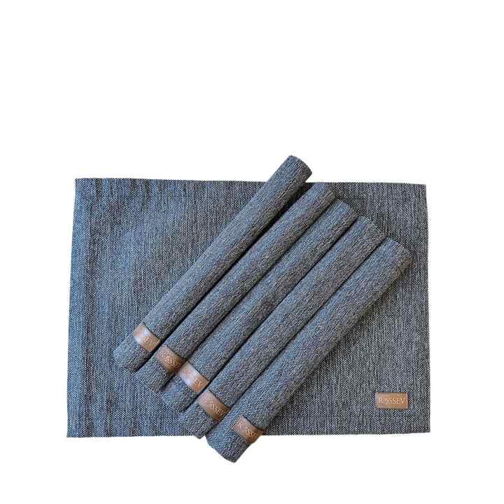 Placemat Dark Gray 6 Pieces