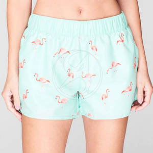 กางเกงขาสั้นลำลองสำหรับผู้หญิงกางเกงขาสั้นแฟชั่นสวมใส่สบายออกแบบโลโก้ของคุณเองทำจากโรงงาน - Product Image 2