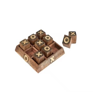 XOXO fijo de madera de primera calidad, juego de Tic Toe, escritorio de actividades en interiores, juego de mesa decorativo, familia, amigos, juego divertido - Product Image 3