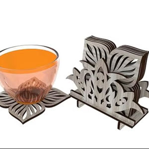 Posavasos de Madera Estilo Bohemio, Hecho a Mano, Ecológico, Redondo, para Bebidas, para Interiores Modernos, Precio al por Mayor, India - Product Image 1