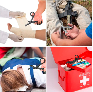 Tijeras de enfermería quirúrgicas de primeros auxilios coloridas, tijeras de vendaje, tijeras de Enfermería de acero inoxidable, tijeras de cinta atléticas de ANAAIF - Product Image 3