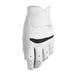 Venta al por mayor de guantes de golf antideslizantes Cabretta de cuero de ajuste completo para Mujeres Hombres logotipo personalizado Material suave equipo deportivo blanco - Product Image 2