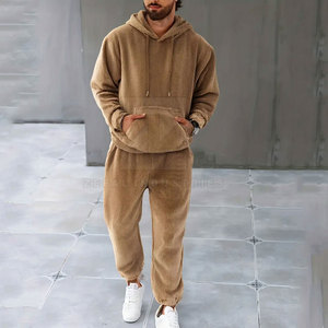 Ensemble de survêtements pour hommes de haute qualité, légers, longs, d'hiver, grande taille, à capuche, respirants, coupe-vent, écologiques, 100% coton - Product Image 3