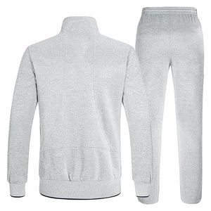 Premium Unisex Tracksuit Set Cotton <b>Polyester</b> Zip-Up Jacket <b>Jogger</b> Pants Custom Logo OEM Streetwear Sportswear Tracksuit - Product Image 2