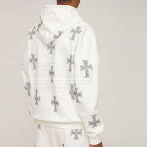 Chándal de diamantes de imitación para hombre con detalle ostentoso y cintura elástica para comodidad y estilo Hip Hop Chándal de diamantes de imitación para hombre - Product Image 6