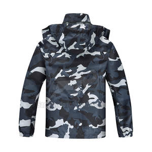 Full Zip Design <b>Camo</b> Windbreaker <b>Jacket</b> Lightweight And Comfortable Wear <b>Camo</b> Windbreaker <b>Jacket</b> - Product Image 2
