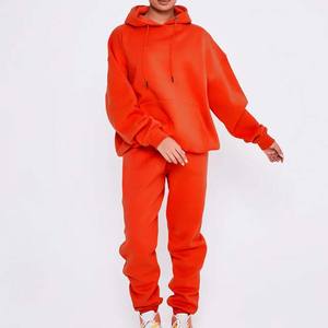 Conjunto de 2 Piezas de Chándal de Felpa con Capucha Extra Grande Vintage para Hombre, Estilo Pullover, Estampado Personalizado, 100% Algodón, Invierno - Product Image 2